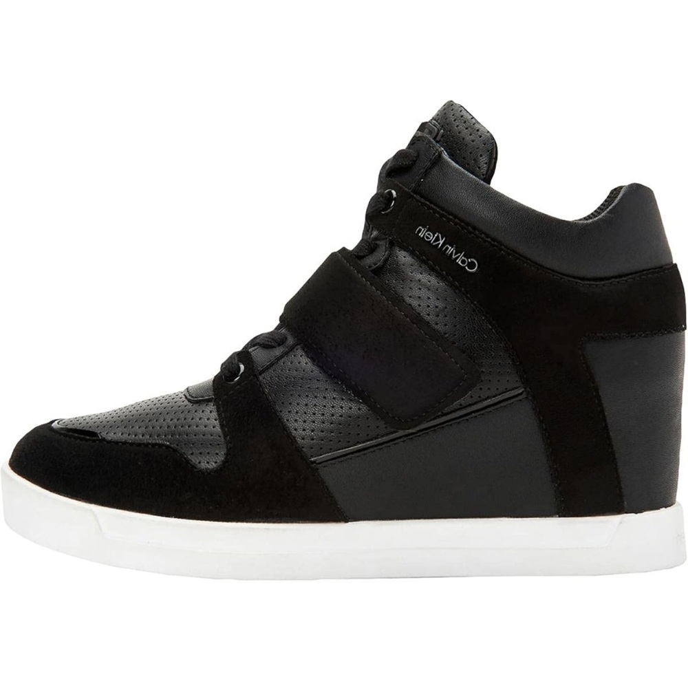 Calvin Klein Frances eco wedge sneaker-black